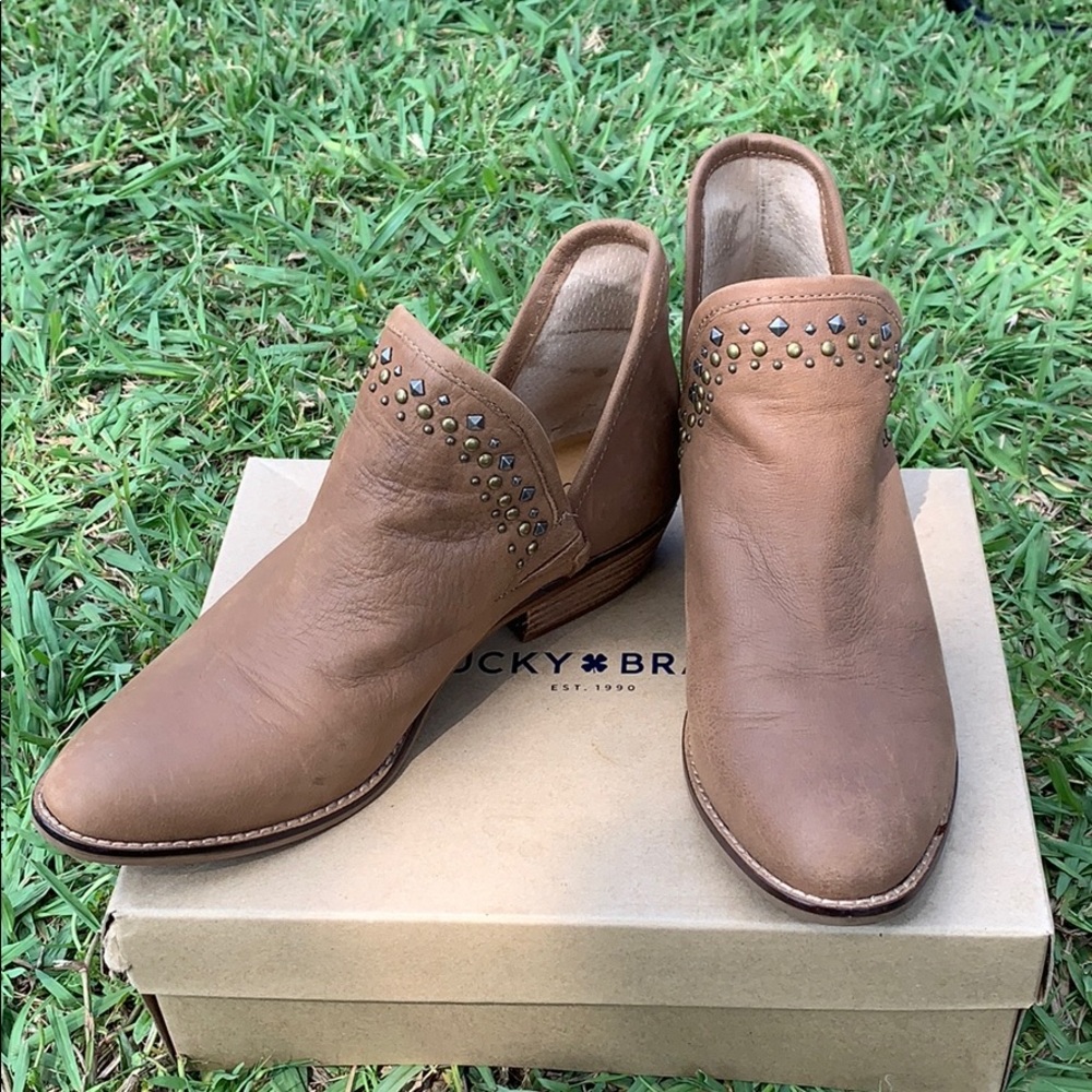 Lucky Brand Kendy Booties, EUC